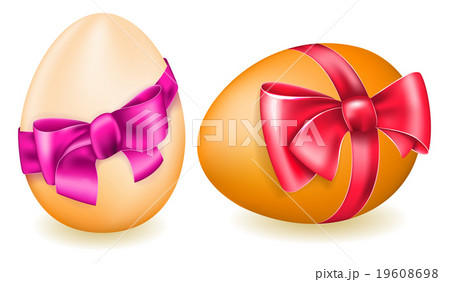 Easter egg with bow 19608698