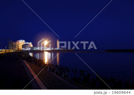 日立市のガス灯夜景 日立港 日立市のガス灯夜景 日立港 19609644