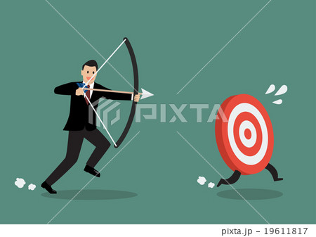 Target run away from businessman archer Target run away from businessman archer 19611817