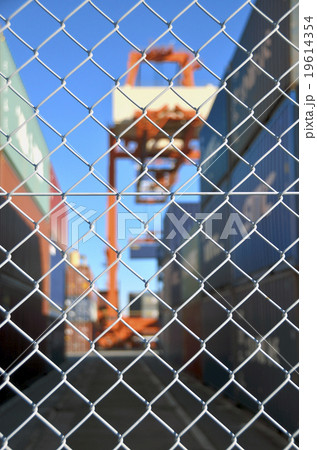 金網：コンテナヤード 19614354