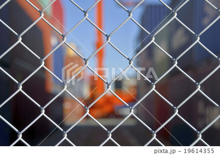 金網:コンテナヤード 金網:コンテナヤード 19614355