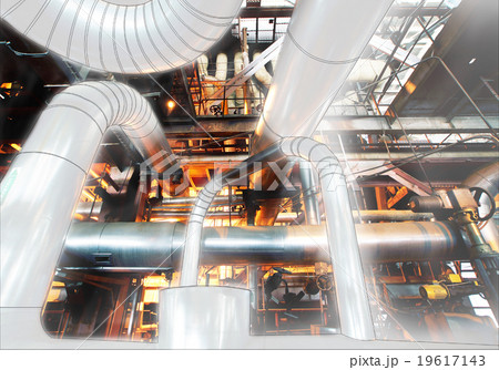 Industrial zone, Steel pipelines and equipment 19617143