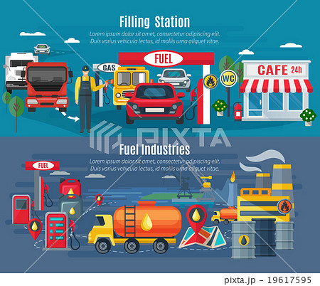 Filling Station Banners Set  19617595