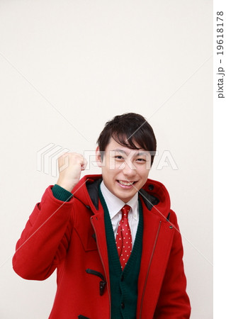 ガッツポーズ クリスマス (男性 冬 カジュアル コート ダッフルコート パーティー パリピ) ガッツポーズ クリスマス (男性 冬 カジュアル コート ダッフルコート パーティー パリピ) 19618178