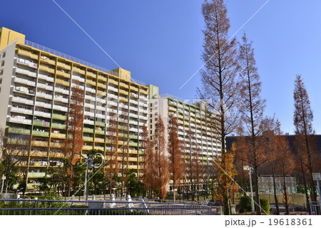高層マンションのある風景 19618361
