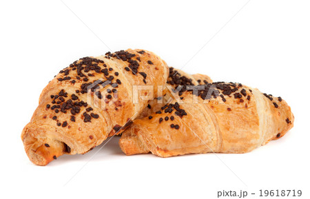 croissants with chocolate croissants with chocolate 19618719