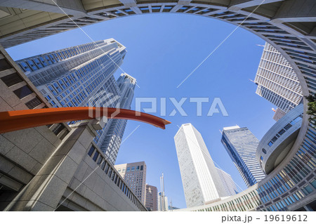 東京都庁 都民広場の写真素材