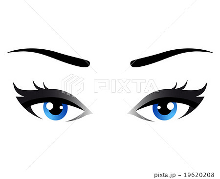 isolated blue woman eyes 19620208