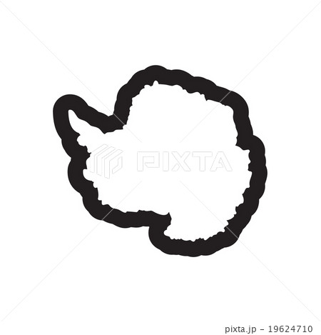 Flat icon in black and white style map Arctic Flat icon in black and white style map Arctic 19624710
