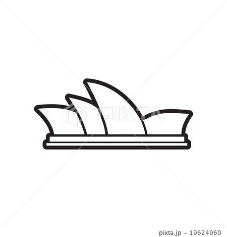 stylish black and white icon Sydney Opera House stylish black and white icon Sydney Opera House 19624960