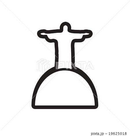 stylish black and white icon Brazil's Statue of stylish black and white icon Brazil's Statue of 19625018