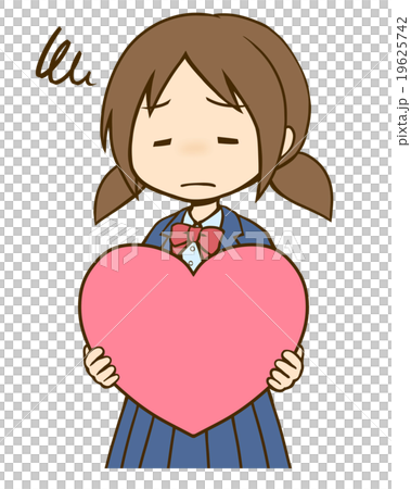 Girl with heart and heart Girl with heart and heart 19625742