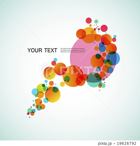 Colorful abstract background beautiful circles 19626792