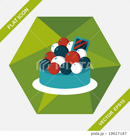 fruit tart flat icon with long shadow,eps10 fruit tart flat icon with long shadow,eps10 19627187