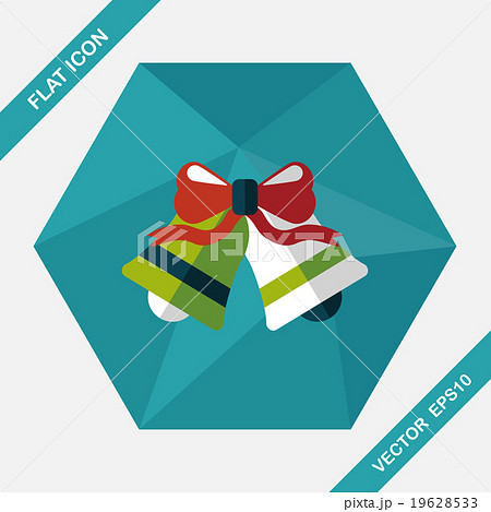 wedding bell flat icon with long shadow,eps10 wedding bell flat icon with long shadow,eps10 19628533