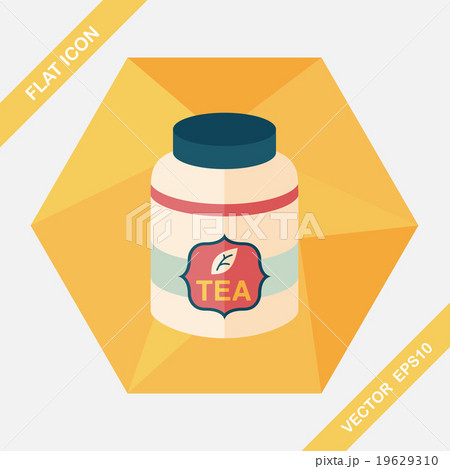 tea canister flat icon with long shadow,eps10 tea canister flat icon with long shadow,eps10 19629310