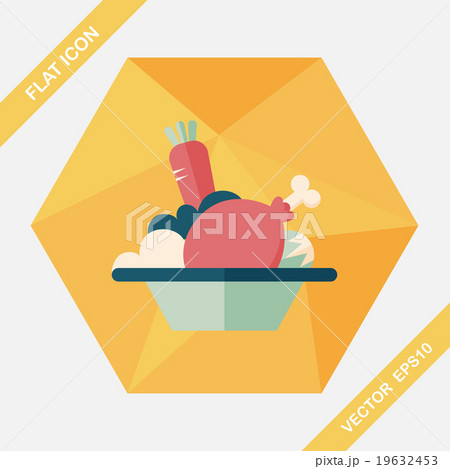 Salad flat icon with long shadow,eps10 Salad flat icon with long shadow,eps10 19632453
