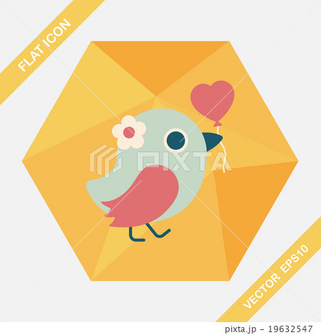 wedding bird flat icon with long shadow,eps10 wedding bird flat icon with long shadow,eps10 19632547