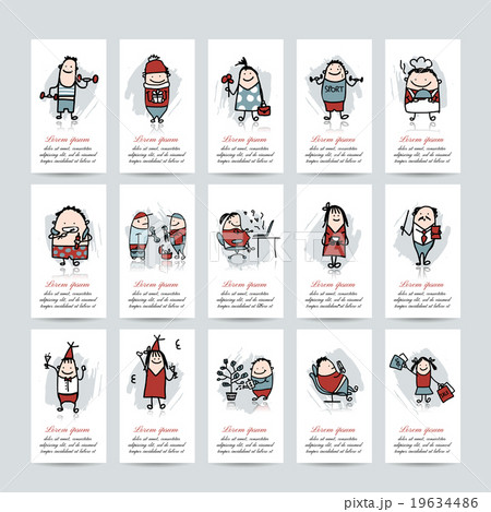Funny people collection, business cards for your Funny people collection, business cards for your 19634486