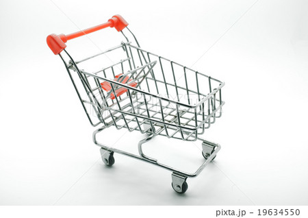 Empty shopping cart, side view Empty shopping cart, side view 19634550