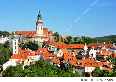 チェコ　世界遺産チェスキークルムロフ 19634569