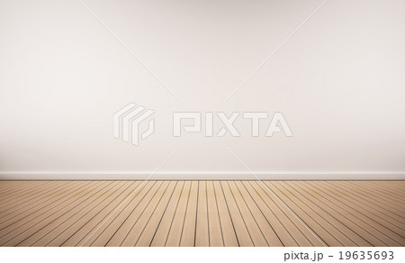 Oak wood floor with white wall Oak wood floor with white wall 19635693