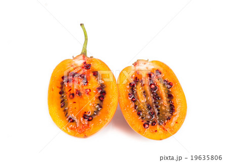 Sliced tamarillo fruits also known as tomato 19635806