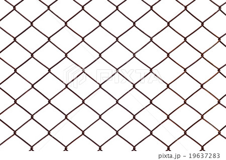 Steel mesh rusty isolated on white background. 19637283