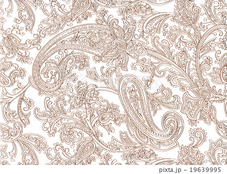 Paisley pattern on white background 19639995