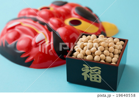 節分イメージ 赤鬼 福 豆 節分イメージ 赤鬼 福 豆 19640558