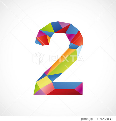 Varicolored number 2 19647031