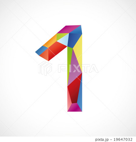 Varicolored number 1 Varicolored number 1 19647032