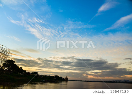 Sunset river Sunset river 19647189