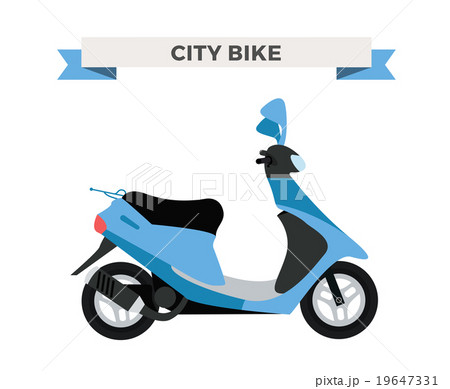 Vector motorcycle illustration. Moto bike isolated 19647331