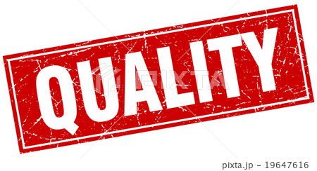 quality red square grunge stamp on white 19647616
