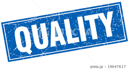 quality blue square grunge stamp on white quality blue square grunge stamp on white 19647617