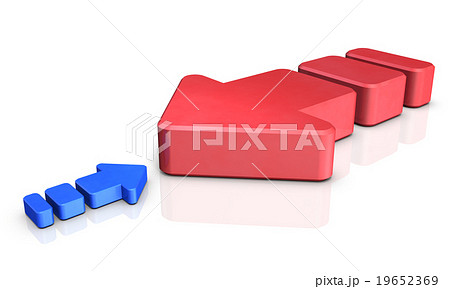 不均衡を表すアブストラクト3DCGイラスト 19652369