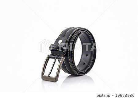 Black leather belt for men. 19653936