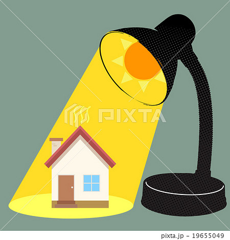 Sun burnning house Sun burnning house 19655049