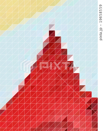 Red Triangle with white line texture 19658559