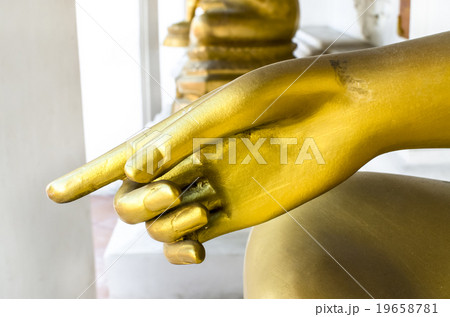 Buddha statue's hand Generally in Thailand Buddha statue's hand Generally in Thailand 19658781