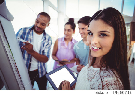 Young creative team having a meeting 19660733