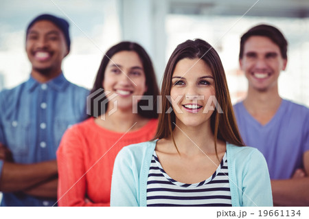 Young creative team smiling at camera 19661134