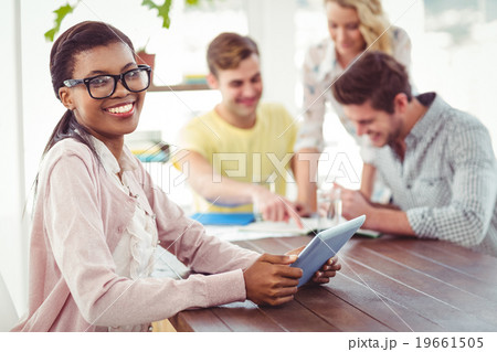 Creative business team working hard together 19661505