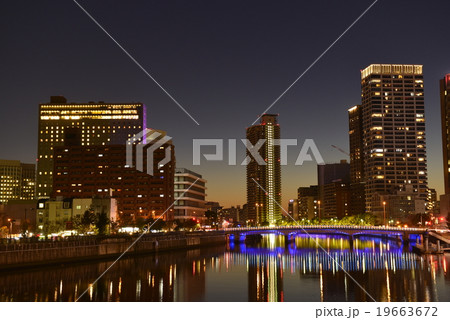 大阪中ノ島の夜景 19663672