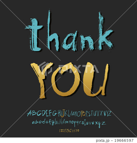 Thank you hand lettering 19666597