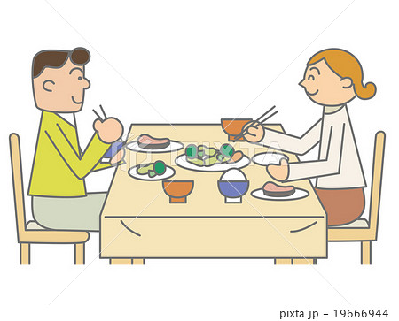 食卓のイラスト素材