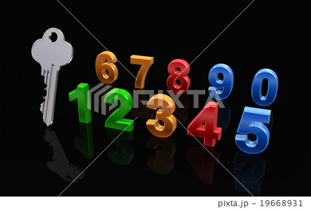 鍵と数字 鍵と数字 19668931