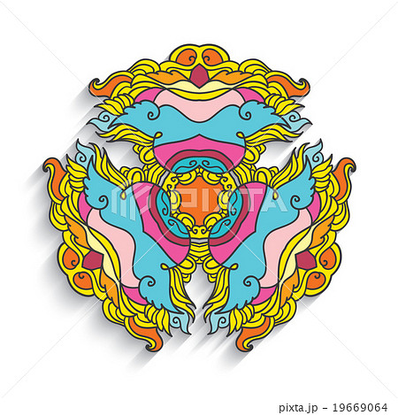 East ornamental geometric pattern 19669064