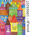 Fairytale town drawing 19669207